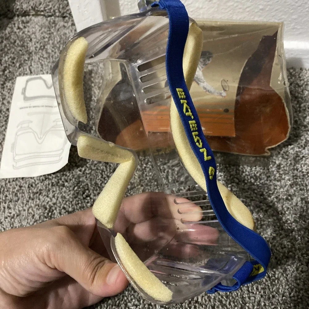 Vintage 1984 Ektelon Sentinel Racquetball Eyewear Goggles w/ Case Blue Sports
